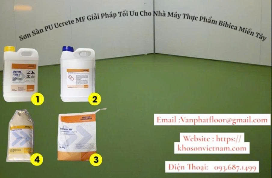 Sơn Sàn PU Ucrete MF Giải Pháp Tối Ưu Cho Nhà Máy Thực Phẩm Bibica Miền Tây