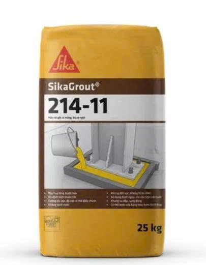 Vữa rót SikaGrout 214-11 Vữa không co ngót, độ chảy cao, bơm được, siêu bền