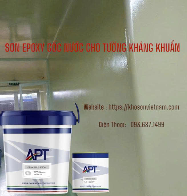 SƠN EPOXY GỐC NƯỚC CHO TƯỜNG KHÁNG KHUẨN