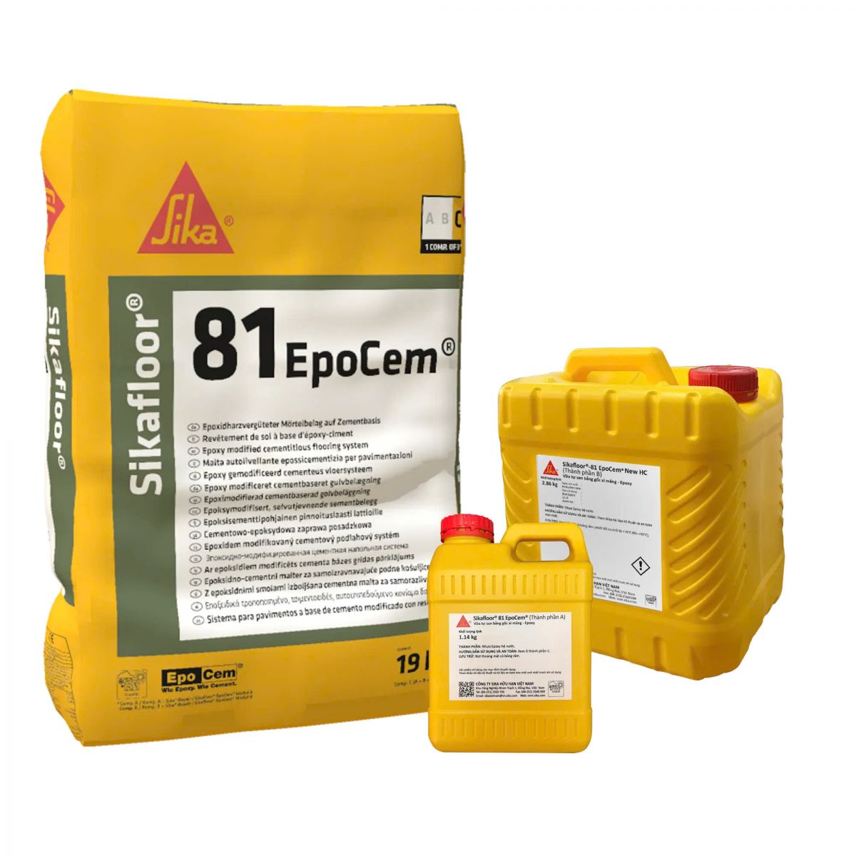 Vữa tự san phẳng - Sikafloor 81 EpoCem 
